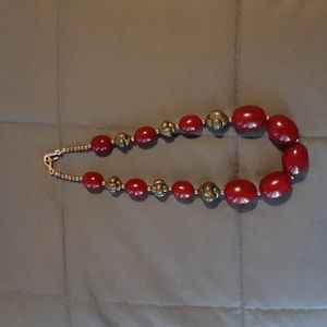 Ligthwine / Gold & Green Necklace. 18" ( L10 272 B1)